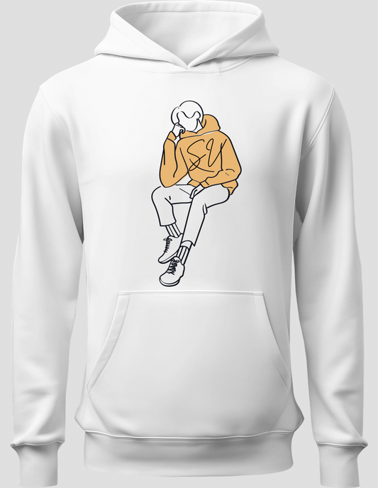 SV White Graphic Men’s Hoodie